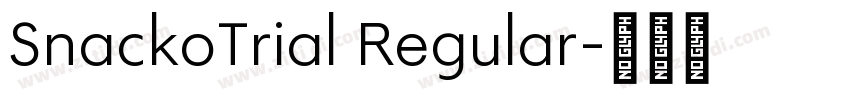 SnackoTrial Regular字体转换